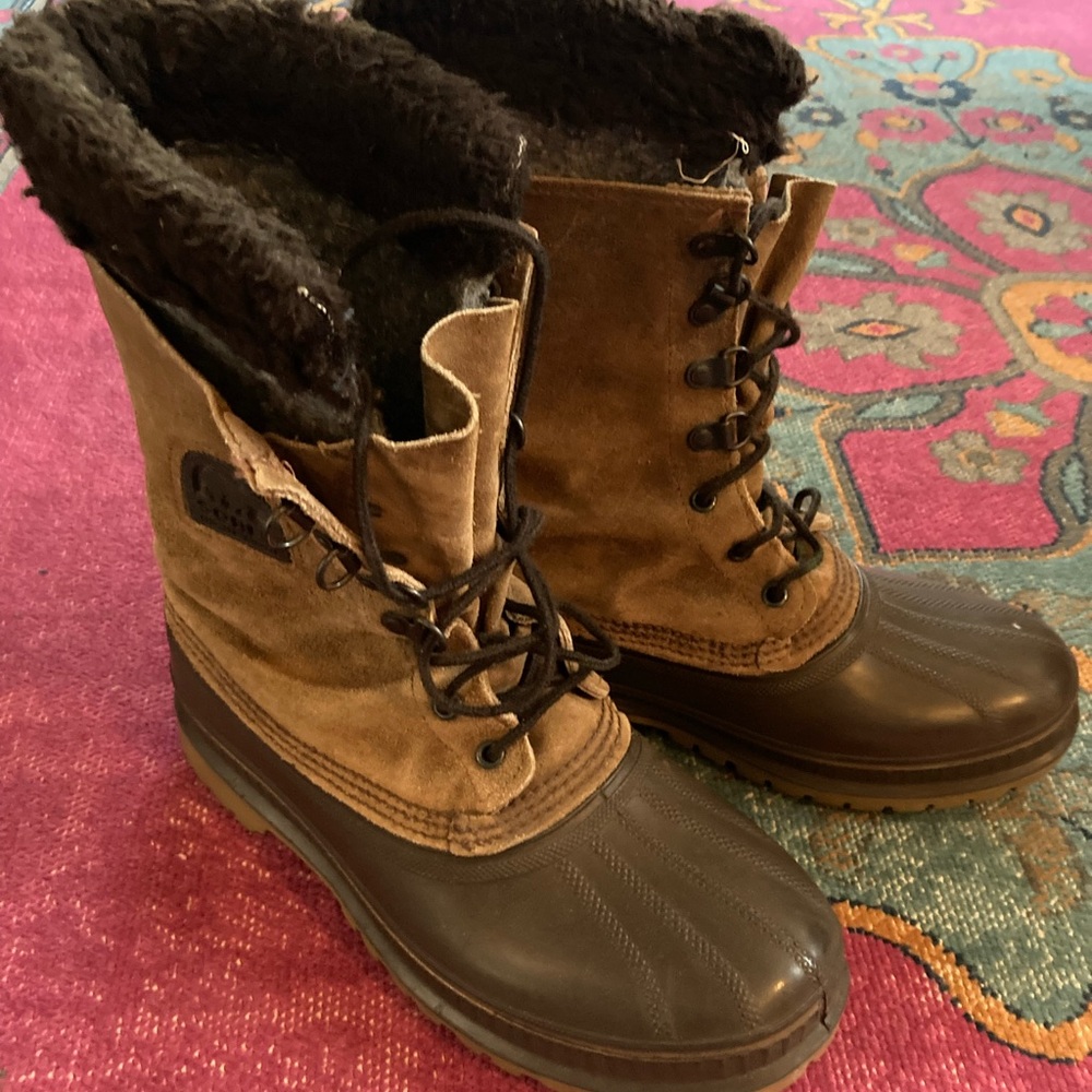 Vintage Sorel Kaufman Steel Shank Winter Duck Boots EUC